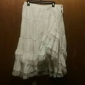 White peasant skirt